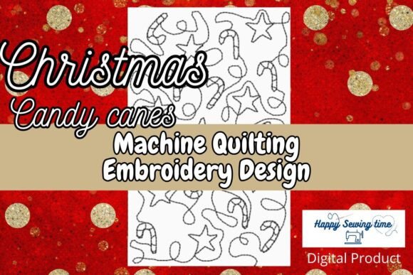 Christmas Candy Cane Quilting E2E - Image 4