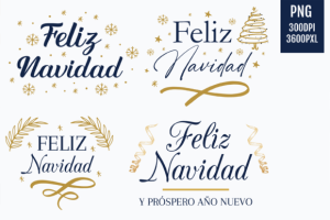 Christmas Cliparts, Feliz Navidad Sub