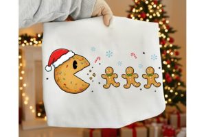 Christmas Cookie Pacman Gingerbread Men