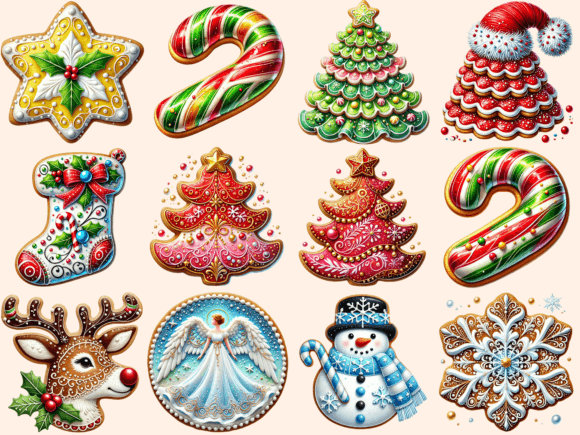 Christmas Cookies Clipart P1 - Image 3