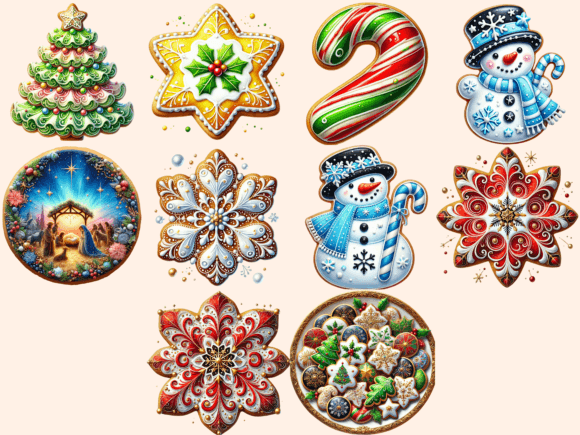 Christmas Cookies Clipart P1 - Image 4