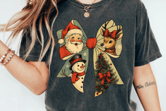 Christmas Coquette Bow PNG - Image 4