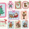 Christmas Coquette Frame Clipart Bundle