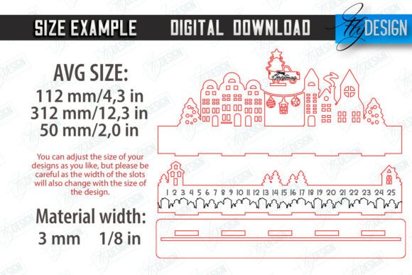 Christmas Countdown Laser Cut Bundle - Image 2