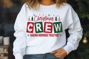 Alternative view of Christmas Crew SVG Family PNG T Shirt