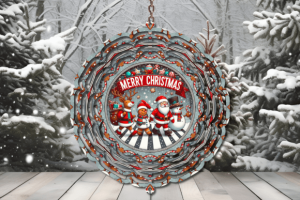Christmas Crosswalk Wind Spinner