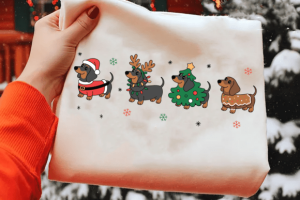 Christmas Dachshund PNG: Dog Lover