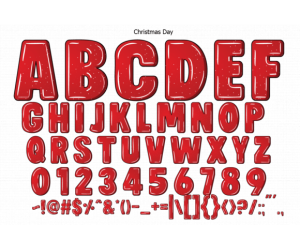 Alternative view of Christmas Day Font