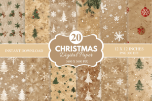 Christmas Digital Paper Bundle