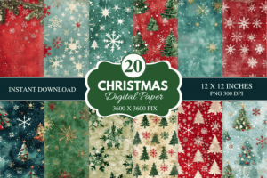Christmas Digital Paper Bundle