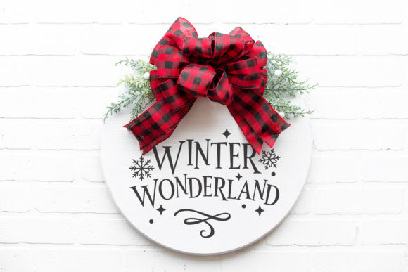 Christmas Door Hanger Welcome Sign Svg - Image 4