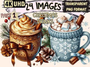 Christmas Drinks Clipart P1