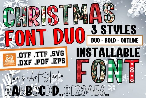 Christmas Duo Bundle Font