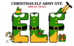Christmas Elf Army Font