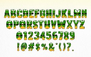 Alternative view of Christmas Elf Army Font