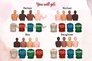 Alternative view of Christmas Family Clipart