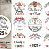 Christmas Family Name Ornament Bundle