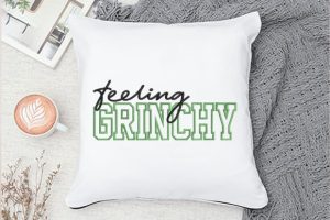 Alternative view of Christmas Feeling Grinchy Applique