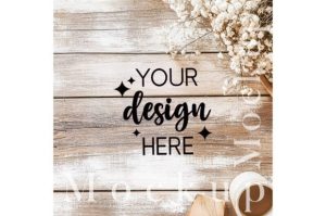 Alternative view of Christmas Flat Lay Mockup,Digital Mockup