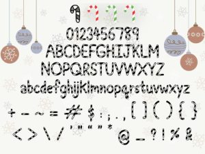 Alternative view of Christmas Font