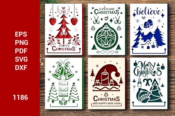 Christmas Gift Card Bundle SVG Layer1186