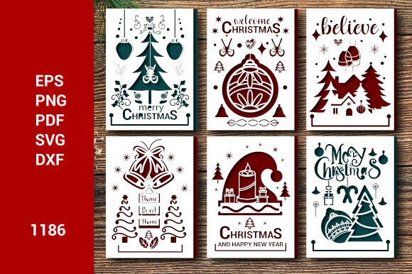 Christmas Gift Card Bundle SVG Layer1186 - Image 3