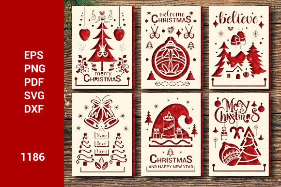 Christmas Gift Card Bundle SVG Layer1186 - Image 4