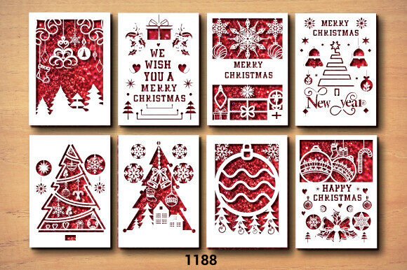 Alternative view of Christmas Gift Card Bundle SVG Layer1188