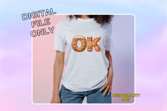 Christmas Gingerbread Alphabet Clipart - Image 5