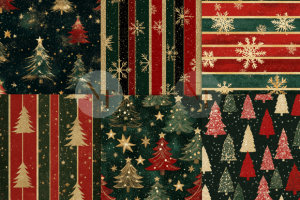 Alternative view of Christmas Glitter Digital Paper