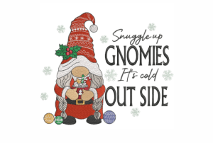 Christmas Gnome Embroidery Design
