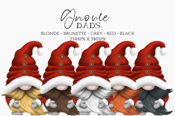 Christmas Gnome Family Clipart - Image 2