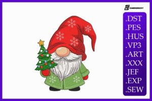 Christmas Gnome with Tree