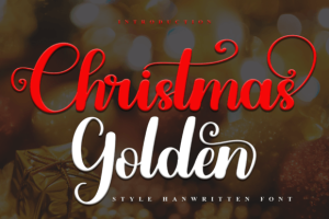 Christmas Golden Font