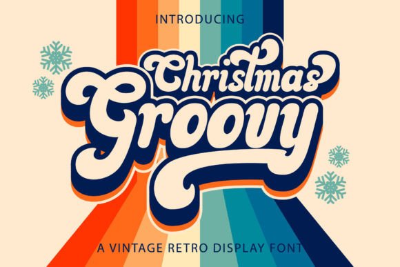 Christmas Groovy Font