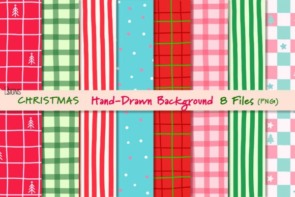 Christmas Hand-Drawn Background Bundle