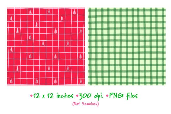 Christmas Hand-Drawn Background Bundle - Image 3