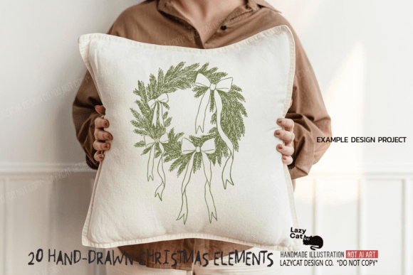 Christmas Hand-Drawn Element PNG Bundle - Image 3