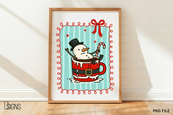 Christmas Hand-Drawn Frame Bundle Png - Image 5