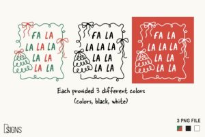 Alternative view of Christmas Hand-Drawn Frame Bundle Png