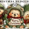 Christmas Hedgehog Clipart