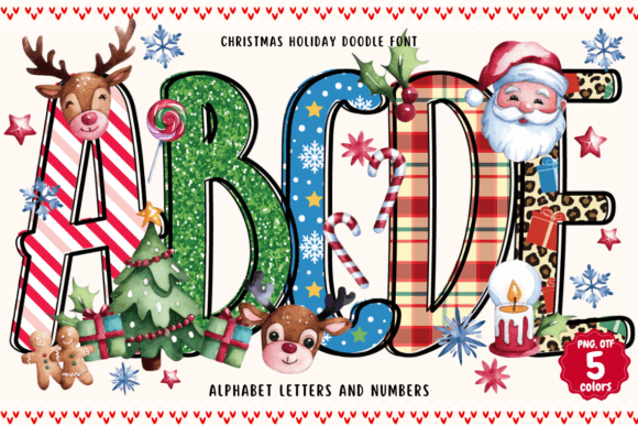 Christmas Holiday Doodle Font