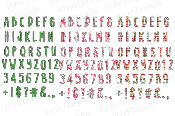 Christmas Holiday Doodle Font - Image 3