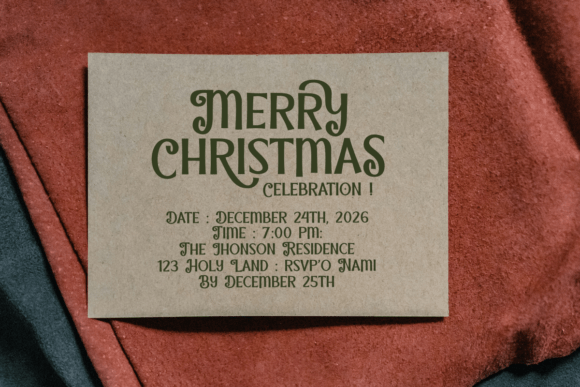 Christmas Holiday Font - Image 3
