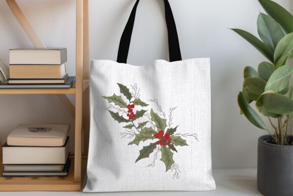 Christmas Holly Leaves and Berries 3 - Image 8