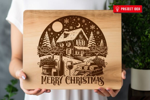Christmas House Cutting Board Files - Image 7