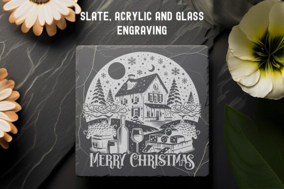 Christmas House Cutting Board Files - Image 4