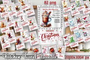 Christmas Kitchen Towel Design