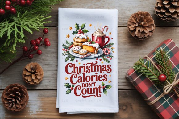 Christmas Kitchen Towel Sublimation Bund - Image 3