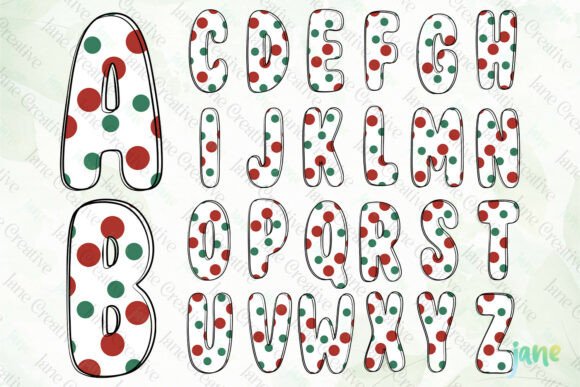 Christmas Letters SVG PNG Bundle - Image 2